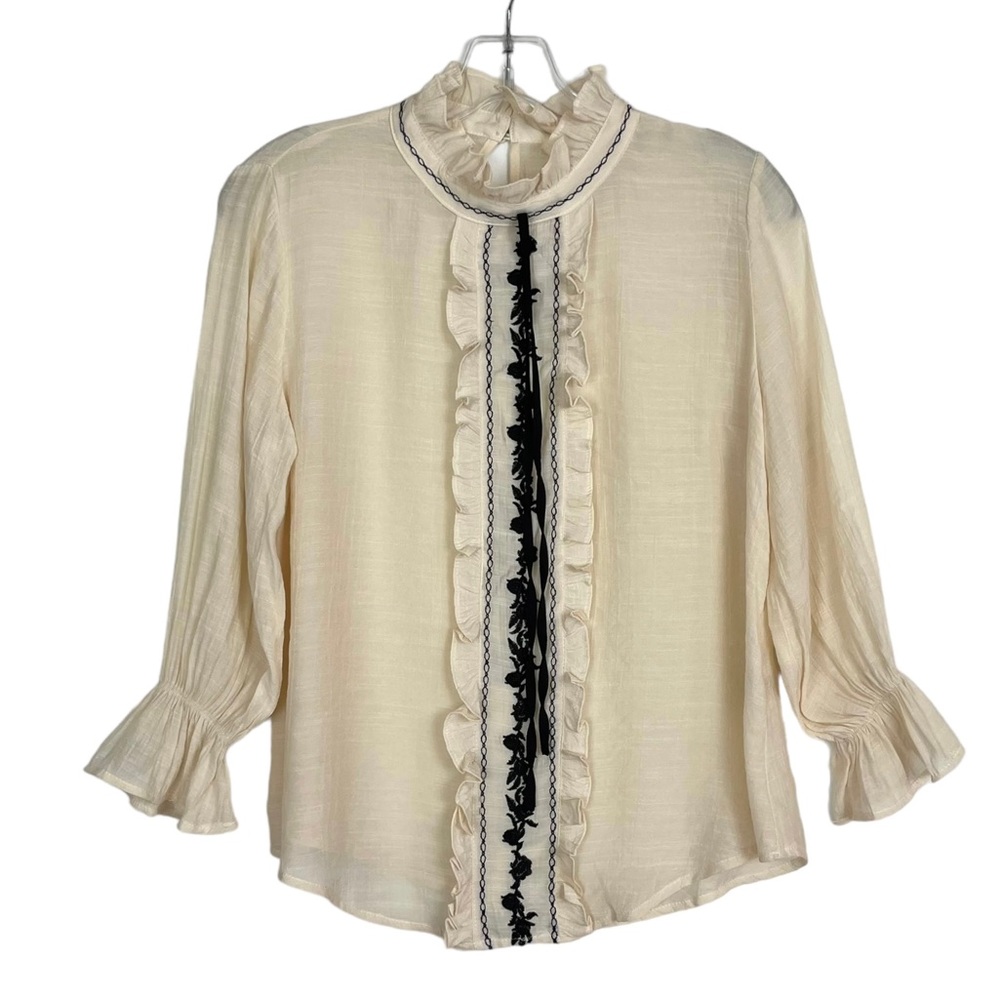 Mine Ruffled Embroidered Top - Picture 15 of 16